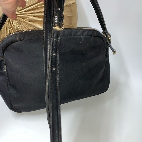 Calvin Klein Nylon Leather Trim Crossbody Black Medium - Picture 3 of 7